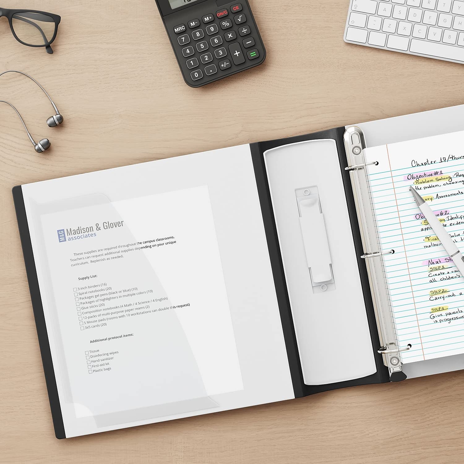 Foto 6 | Binder Staples Better, 3 Anillas, 4 Pulgadas, Color Blanco, 1020 Hojas - Venta Internacional.