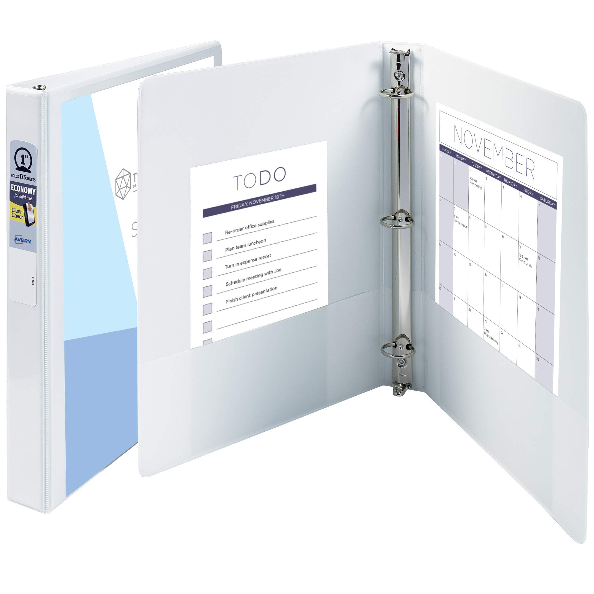 Foto 6 pulgar | Binder Avery Economy View De 3 Anillas Y 1 Anilla Redonda, Color Blanco - Venta Internacional.