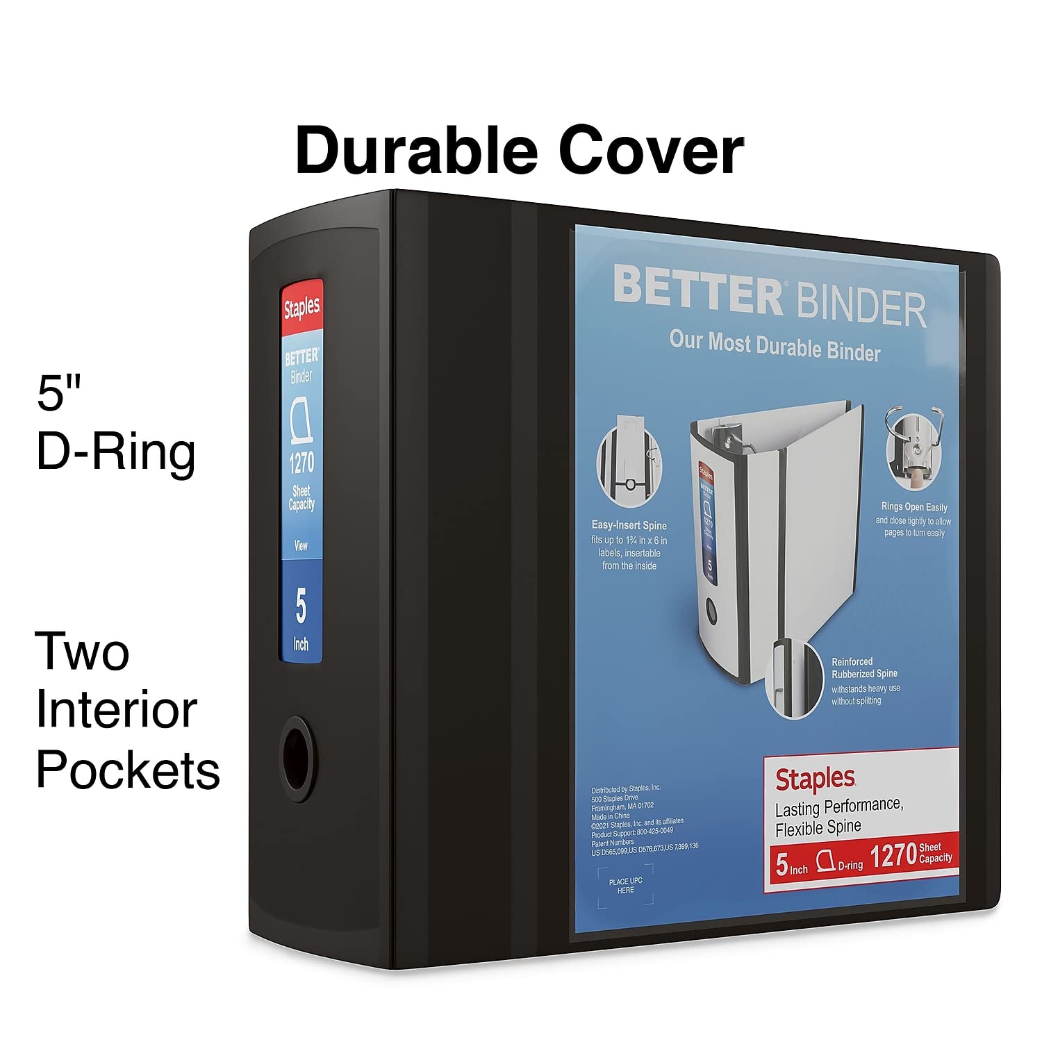 Foto 3 pulgar | Binder Staples Better Heavy-duty View, 5 Pulgadas Y 1000 Hojas - Venta Internacional.