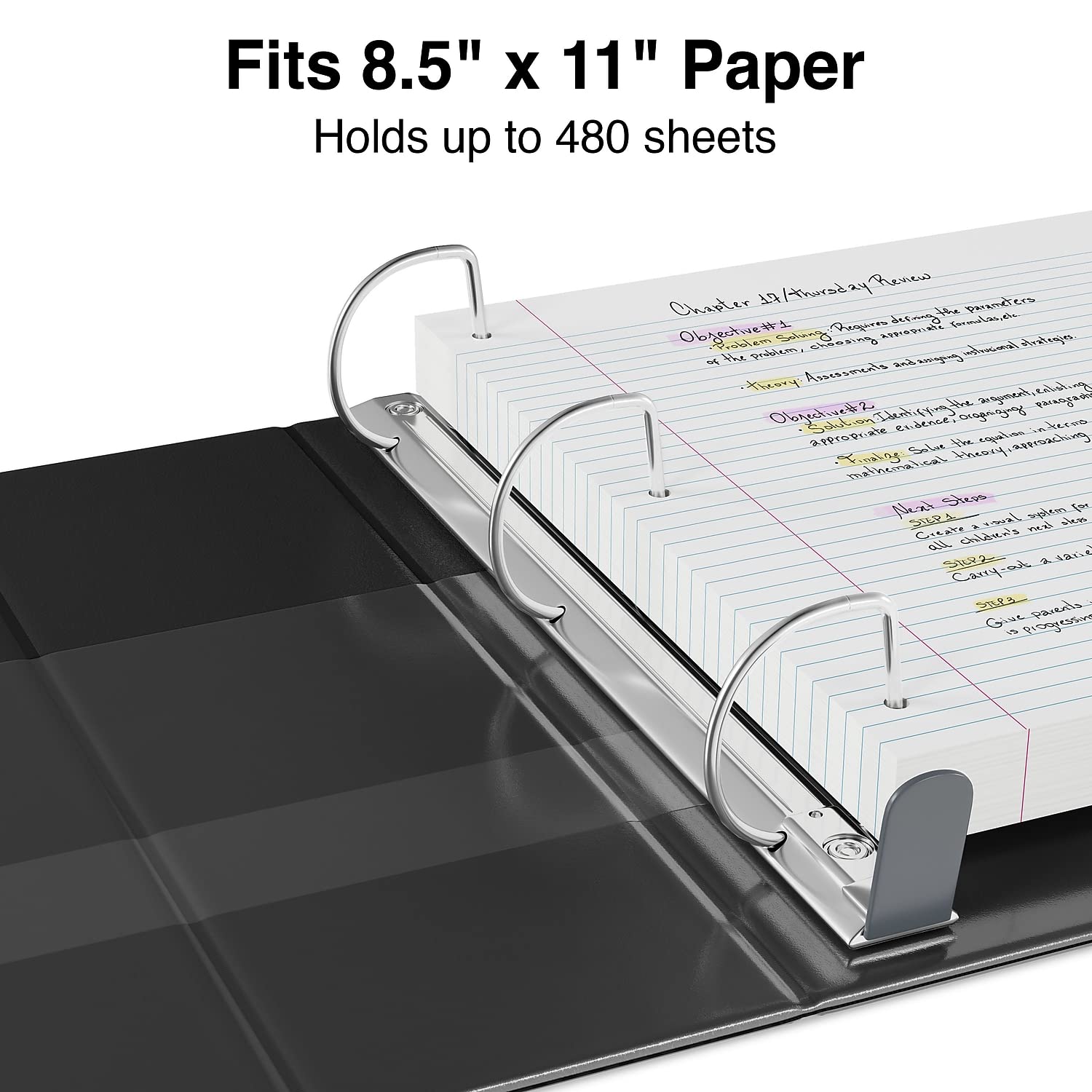 Foto 3 | View Binder Staples 82679 Heavy Duty, 2 Pulgadas Y 3 Anillos, Negro - Venta Internacional.