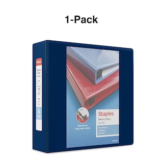 Foto 6 | Binder Staples 976049, Resistente, 4 Pulgadas En D, 3 Anillos, Azul Marino - Venta Internacional.