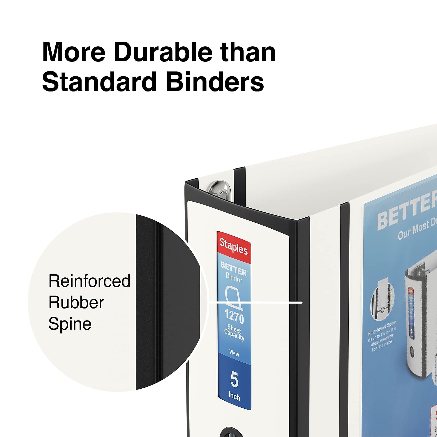 Foto 6 pulgar | Binder Staples Better Heavy-duty View, 1000 Hojas, Color Blanco - Venta Internacional.