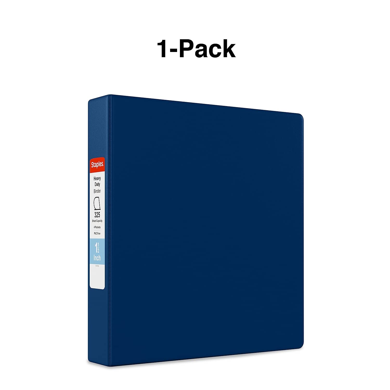 Foto 6 pulgar | Binder Staples Heavy Duty, 3 Anillas, No Se Ven, 1.5 Pulgadas, Azul - Venta Internacional.