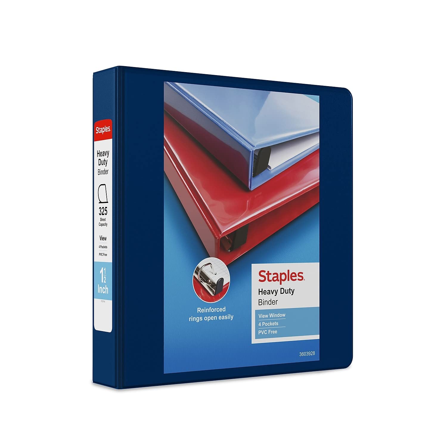 Foto 2 pulgar | View Binder Staples 82687, Resistente, 1.5 Pulgadas, Azul - Venta Internacional.