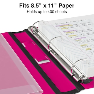 Foto 4 | Binder Staples Better, 3 Anillas, 1.5 Pulgadas De Profundidad, Color Rosa, 400 Hojas, Paquete De 3 - Venta Internaciona