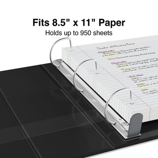 Foto 2 | Binder Staples Heavy Duty, 3 Anillas, No Se Ven, 5 Pulgadas, Color Negro - Venta Internacional.