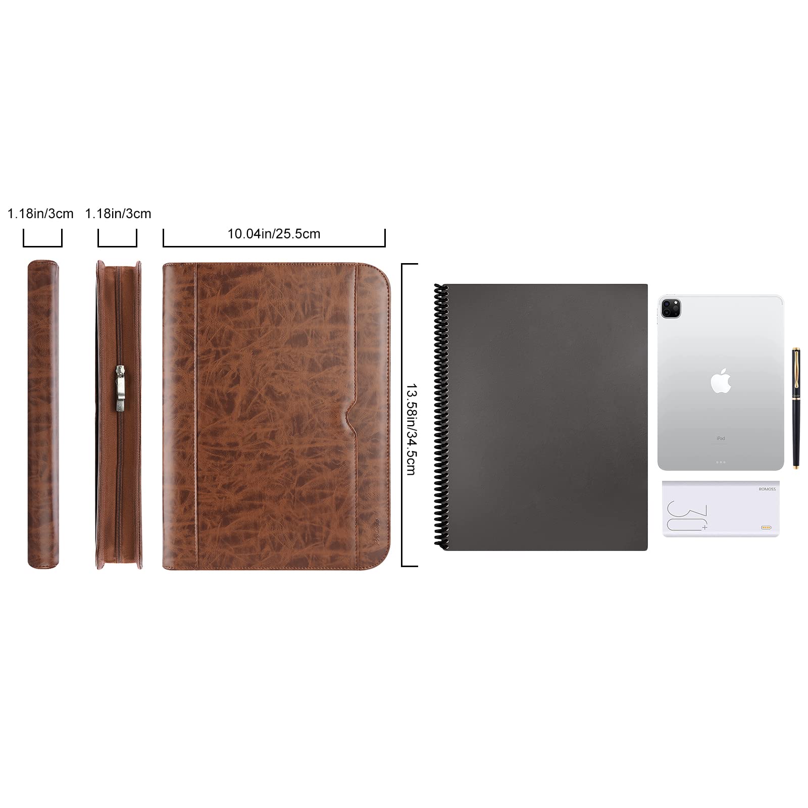 Foto 7 pulgar | Carpeta Portfolio Business Padfolio Procase Brown - Venta Internacional.