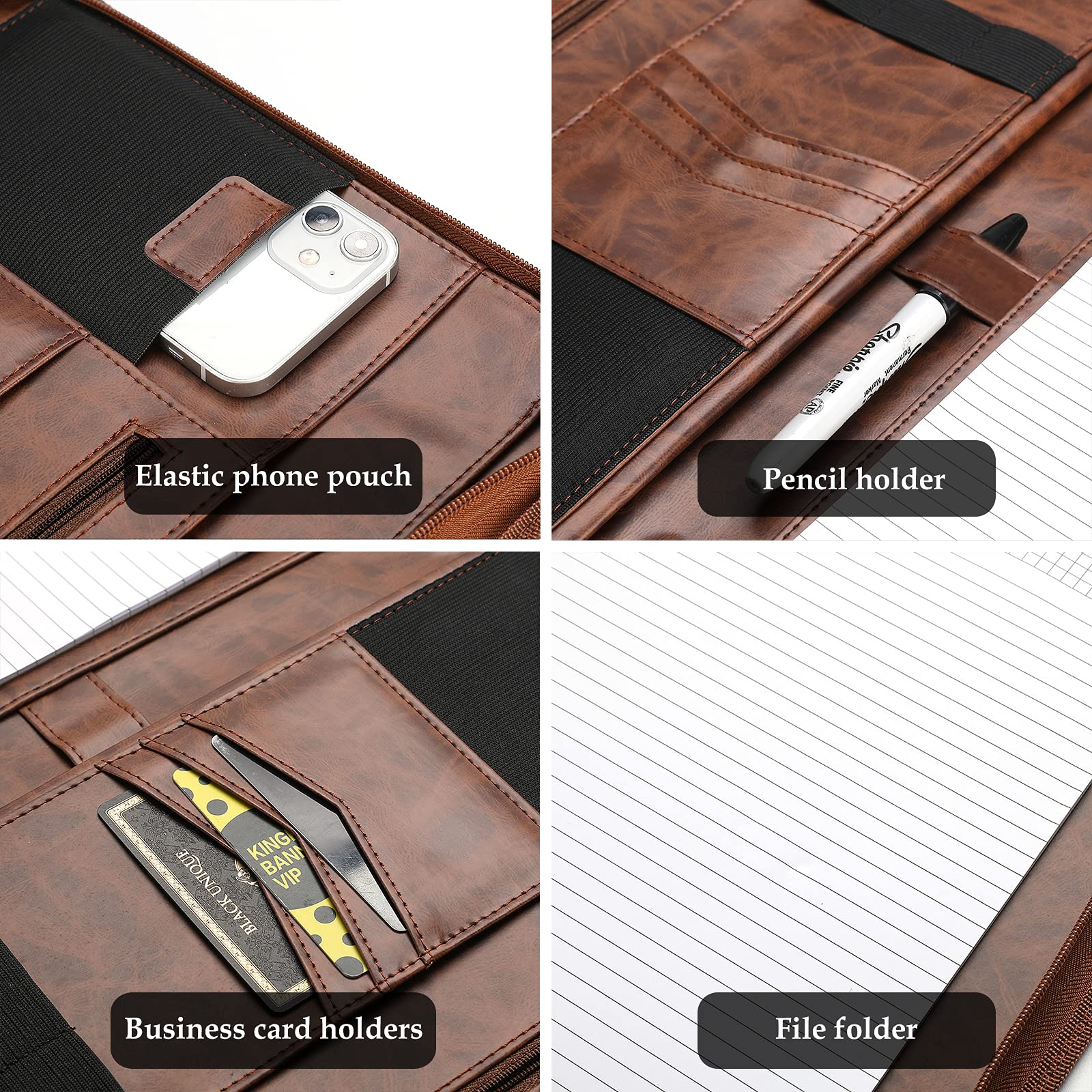 Foto 8 pulgar | Carpeta Portfolio Business Padfolio Procase Brown - Venta Internacional.