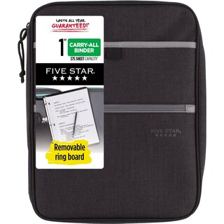 Foto 1 | Carpeta Con Cierre Five Star De 1 Pulgada, 3 Anillas, 375 Hojas - Venta Internacional.