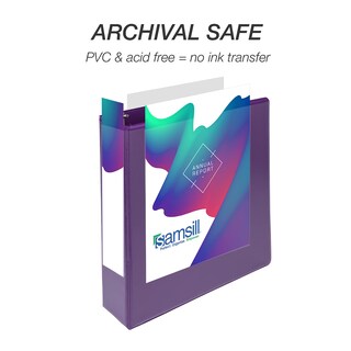 Foto 4 | Carpeta Samsill Durable De 2 Pulgadas, Color Morado, Paquete De 4, 475 Páginas - Venta Internacional.