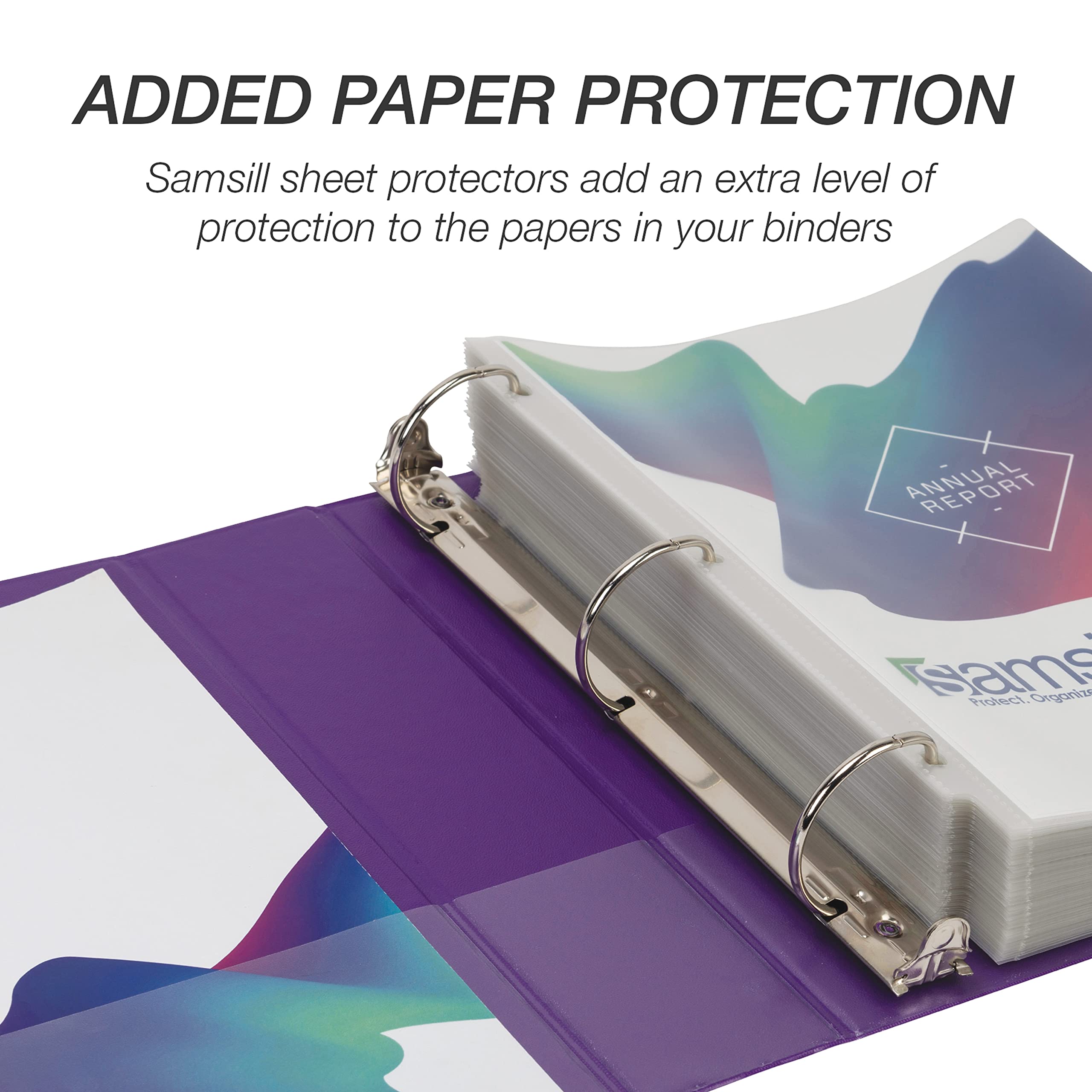 Foto 6 | Carpeta Samsill Durable De 2 Pulgadas, Color Morado, Paquete De 4, 475 Páginas - Venta Internacional.