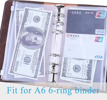 Foto 4 | Bolsillos Para Encuadernar Huoguo, 24 Sobres Económicos, Tamaño A6, 6 Orificios - Venta Internacional.