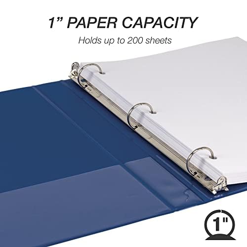 Foto 4 | Carpeta De Almacenamiento De Documentos Samsill De 1 Pulgada Con 200-225 Hojas - Venta Internacional.
