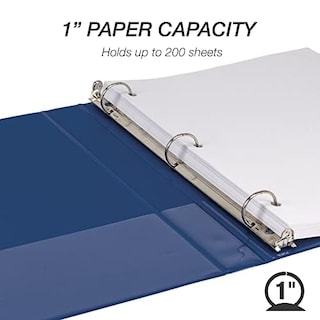 Foto 4 | Carpeta De Almacenamiento De Documentos Samsill De 1 Pulgada Con 200-225 Hojas - Venta Internacional.