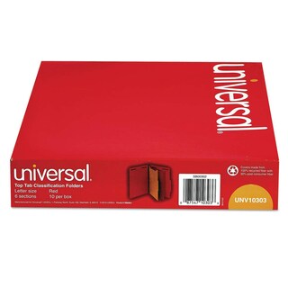 Foto 6 | Carpetas De Clasificación De Cartón Prensado, Carta Universal, Sección 6 - Venta Internacional.