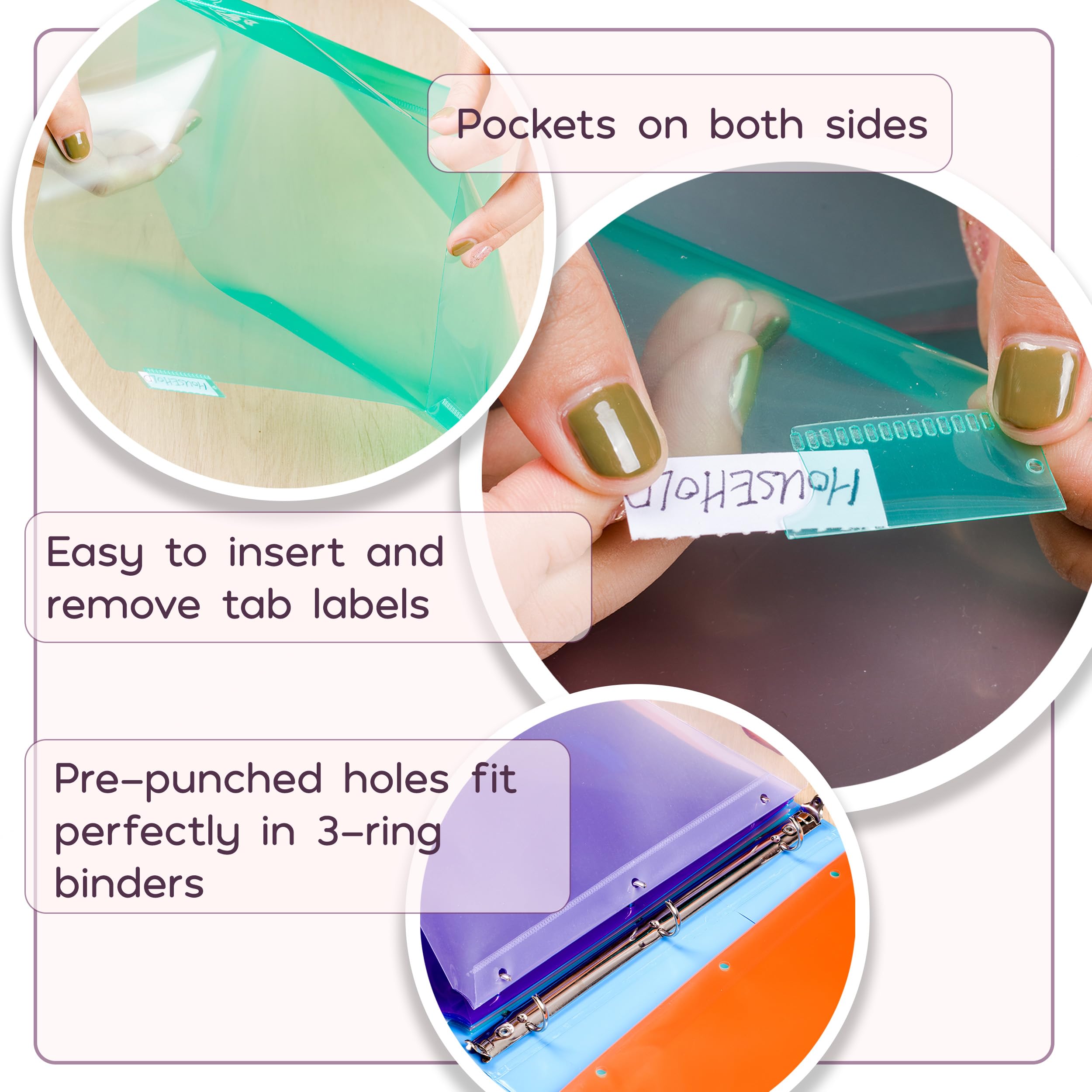 Foto 4 | Binder Dividers Mr. Pen Con Bolsillos Y Pestañas, Paquete De 16 - Venta Internacional.