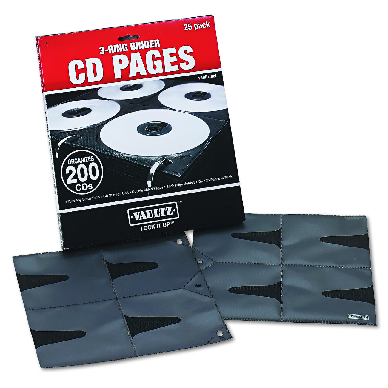 Foto 3 pulgar | Carpeta Para Cd Pages Vaultz Vz01401, 25 Hojas, Capacidad Para 8 Cd - Venta Internacional.