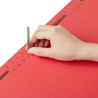 Foto 6 | Carpeta Staples 807780 Con Lengüeta Reforzada De Color, Tamaño Legal, Roja - Venta Internacional.