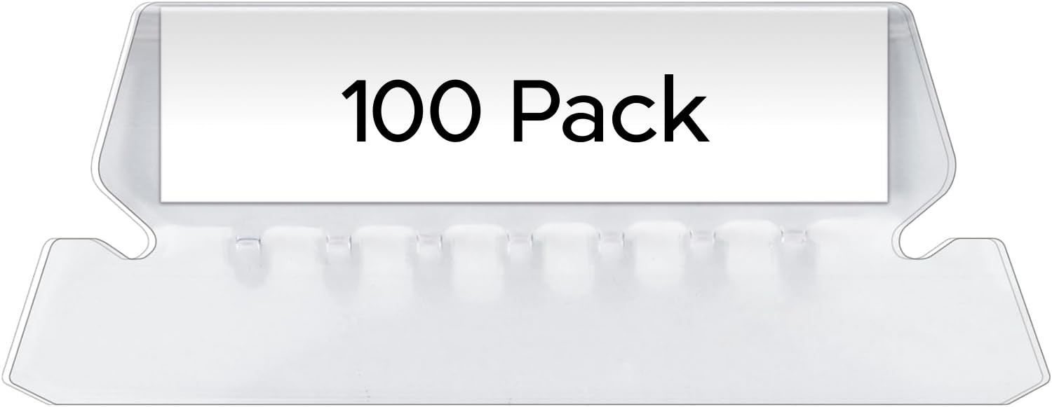 Foto 1 | Carpeta De Archivos Pendaflex, 100 Juegos De Pestañas Con Insertos De 1/5 Pulgadas, Transparentes - Venta Internacional
