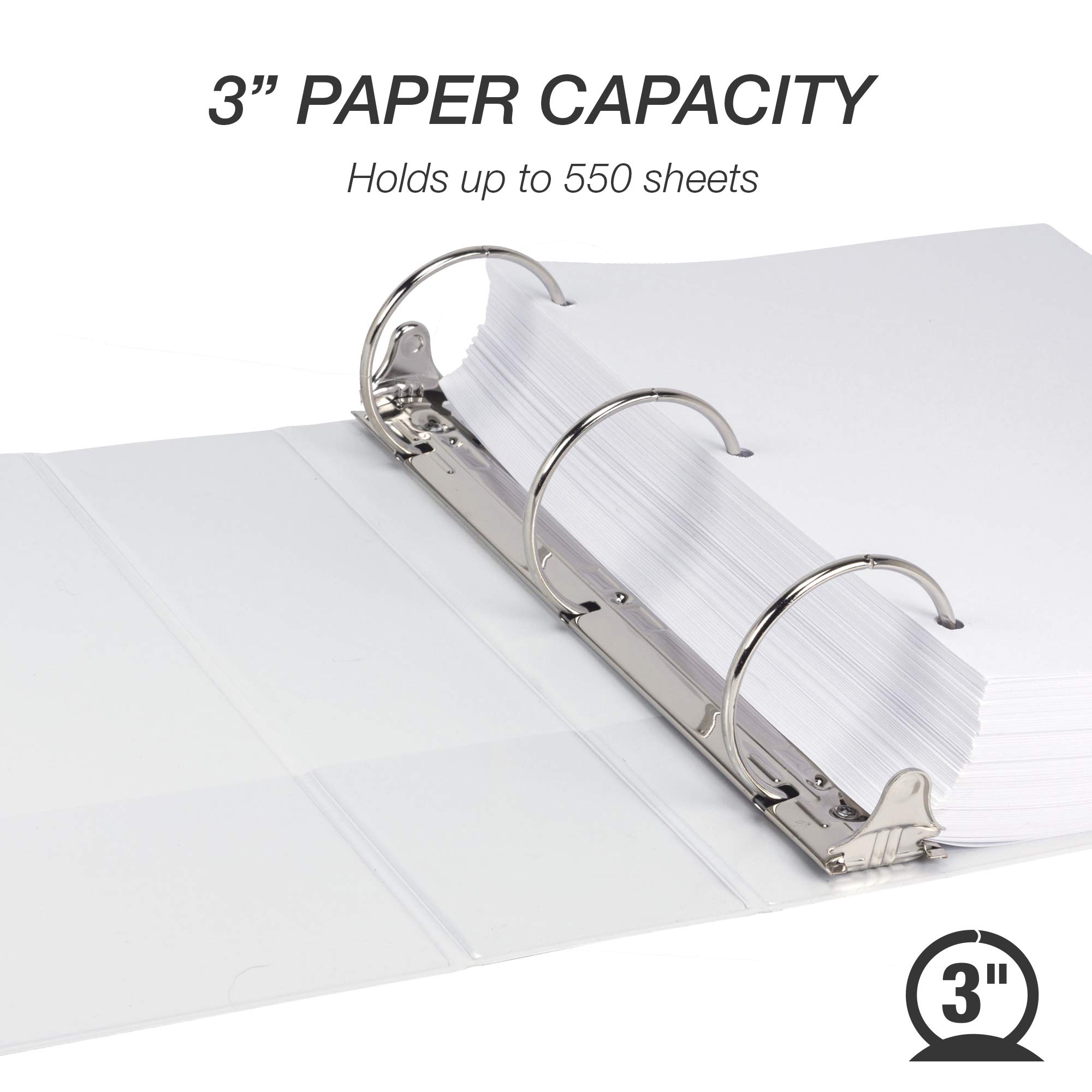 Foto 4 pulgar | Binder Samsill Economy, 3 Anillos, 3 Pulgadas, Color Blanco, Paquete De 4 - Venta Internacional.