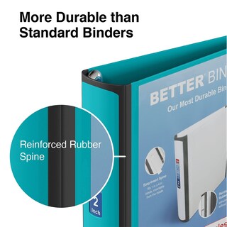 Foto 5 | Carpeta Staples Better, 2 Pulgadas, Color Verde Azulado - Venta Internacional.
