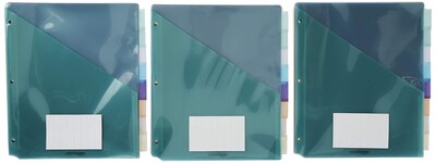 Foto 2 | Separadores De Plástico Amazon Basics, Juego De 8 Pestañas, Tamaño Carta X36 - Venta Internacional.