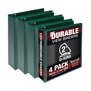 Foto 1 | Binder Samsill - Anillo Duradero En D De 2 Pulgadas (4 Unidades), Color Verde - Venta Internacional.