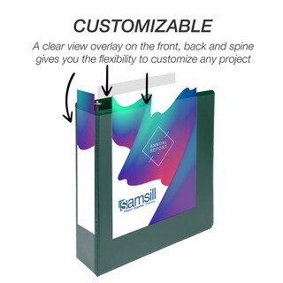 Foto 6 | Binder Samsill - Anillo Duradero En D De 2 Pulgadas (4 Unidades), Color Verde - Venta Internacional.