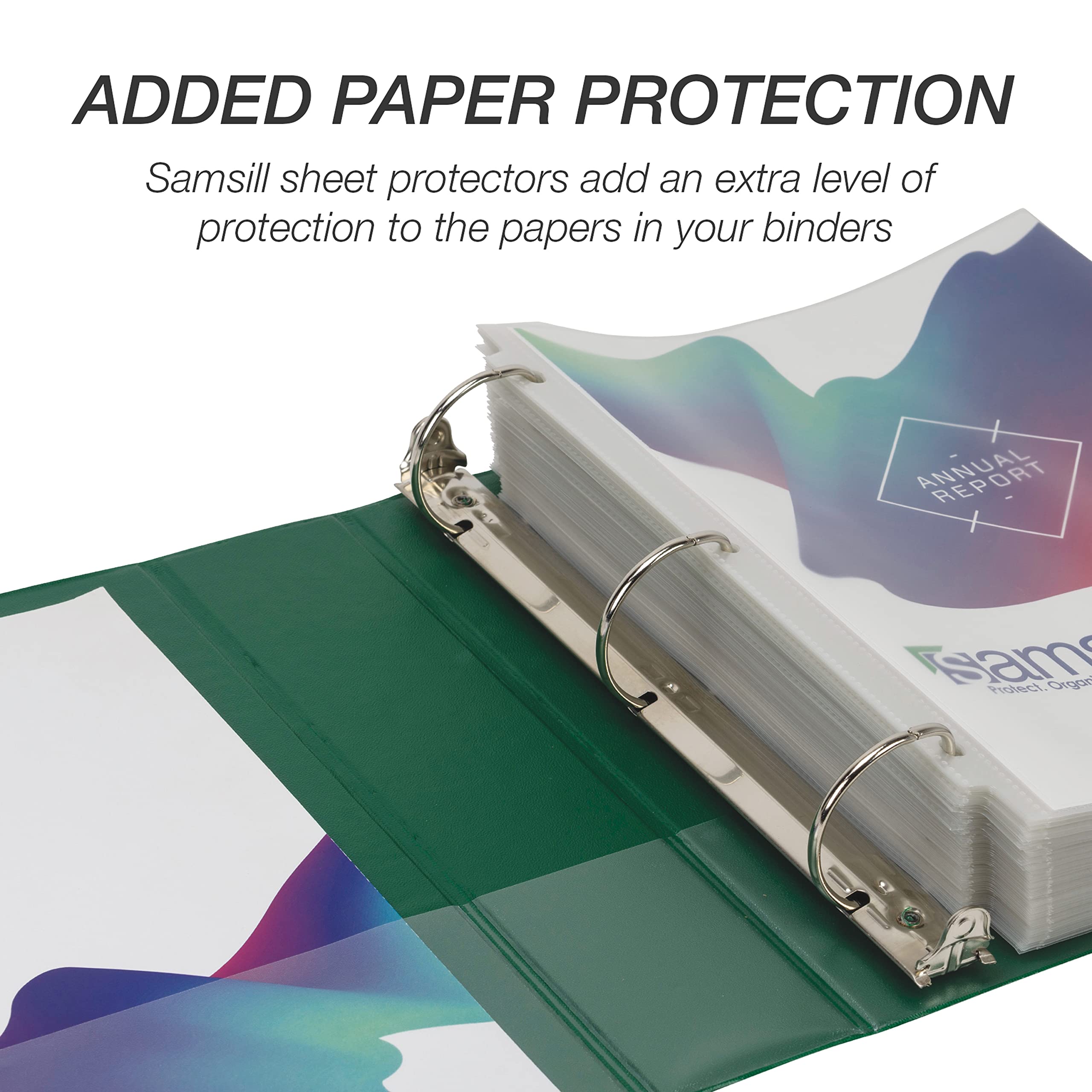 Foto 7 | Binder Samsill - Anillo Duradero En D De 2 Pulgadas (4 Unidades), Color Verde - Venta Internacional.