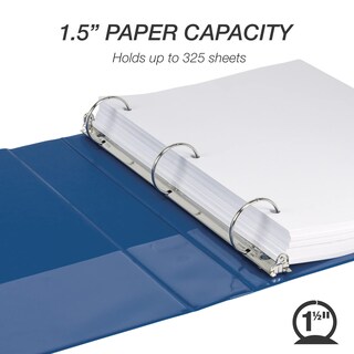 Foto 3 | Binder Samsill Economy, 1.5 Pulgadas, 3 Anillos, Azul, Paquete De 4 - Venta Internacional.