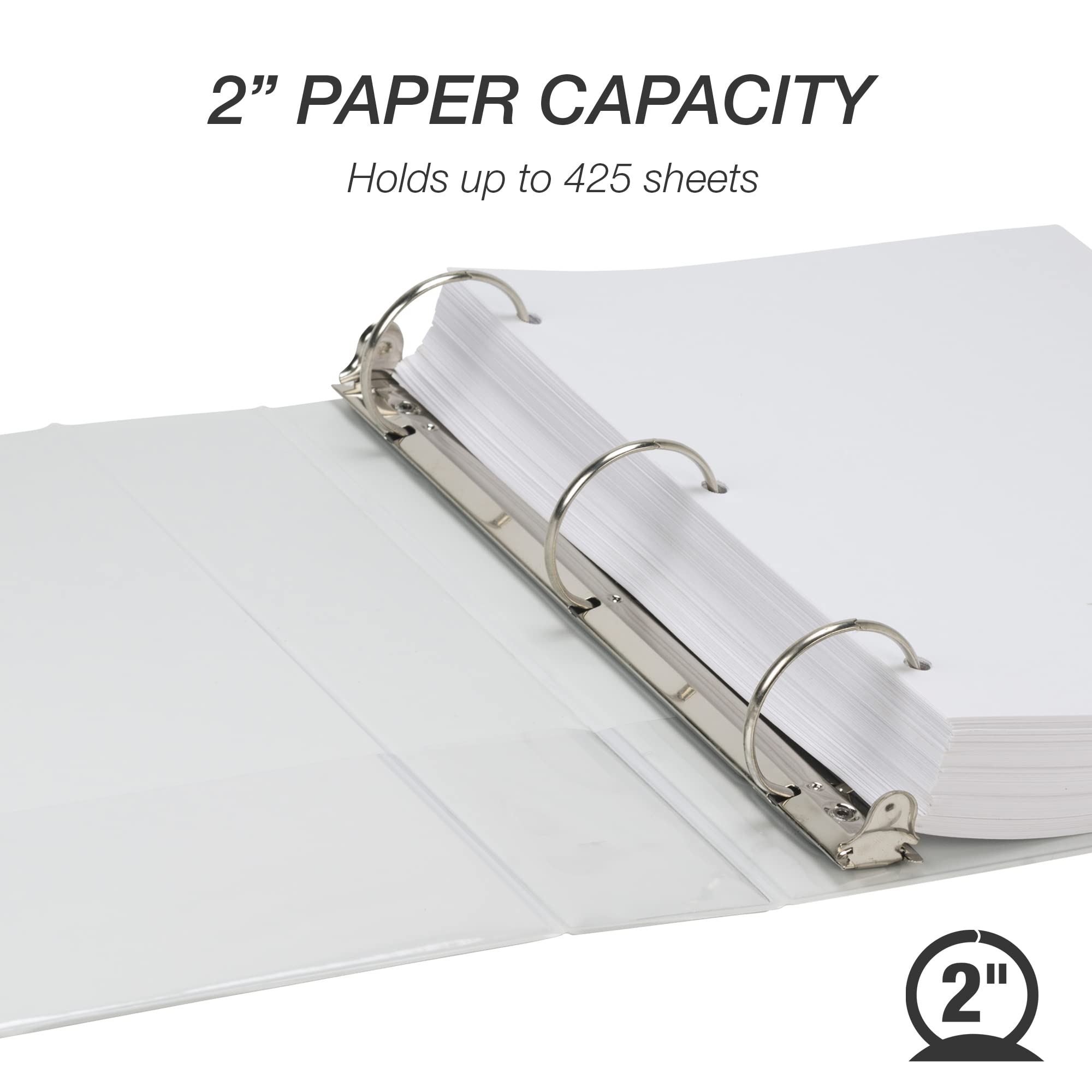 Foto 4 pulgar | Binder Samsill Economy, 2 Pulgadas, 3 Anillos, Blanco, Paquete De 4 - Venta Internacional.