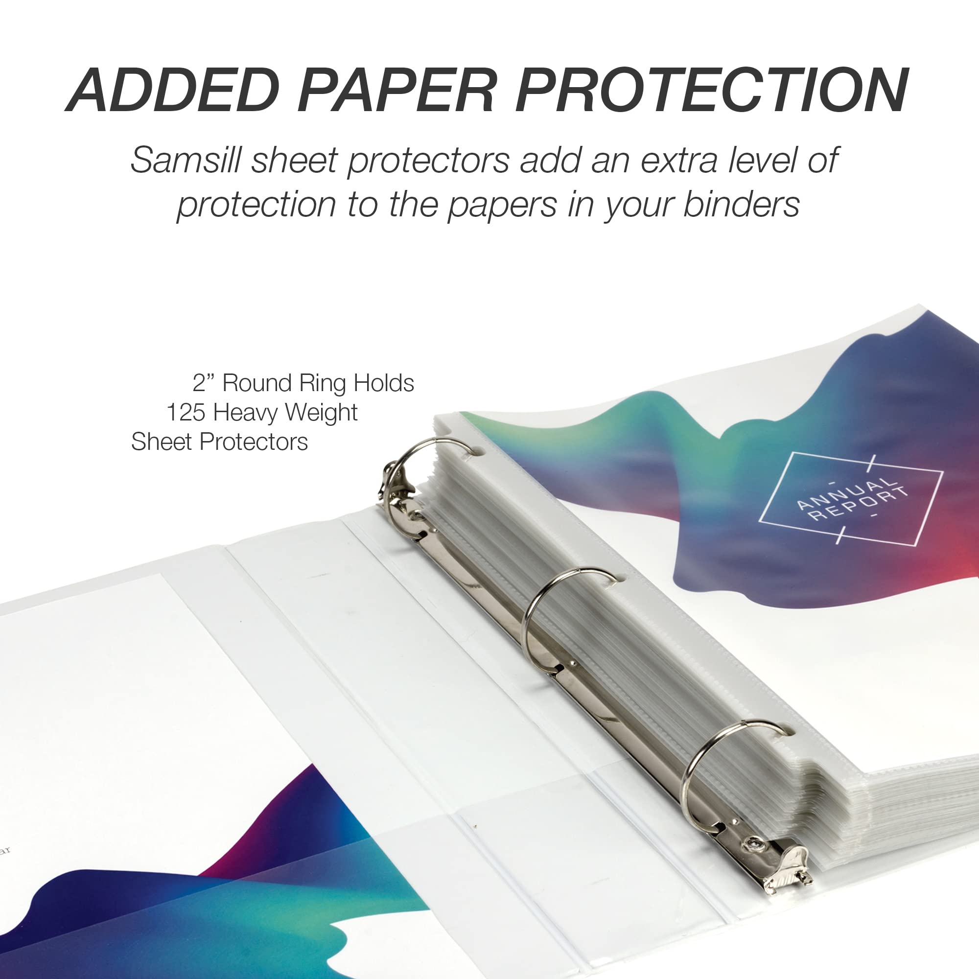 Foto 7 | Binder Samsill Economy, 2 Pulgadas, 3 Anillos, Blanco, Paquete De 4 - Venta Internacional.