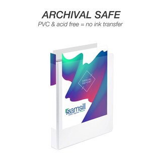 Foto 6 | Carpeta Duradera Samsill De 1 Pulgada, Paquete De 4, 225 Páginas, Color Blanco - Venta Internacional.