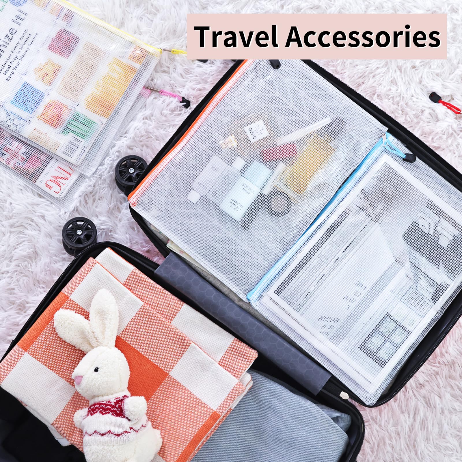 Foto 7 pulgar | Bolsa De Malla Con Cremallera Eoout, Tamaño A4, 72 Unidades, 12 Colores, Impermeable - Venta Internacional.