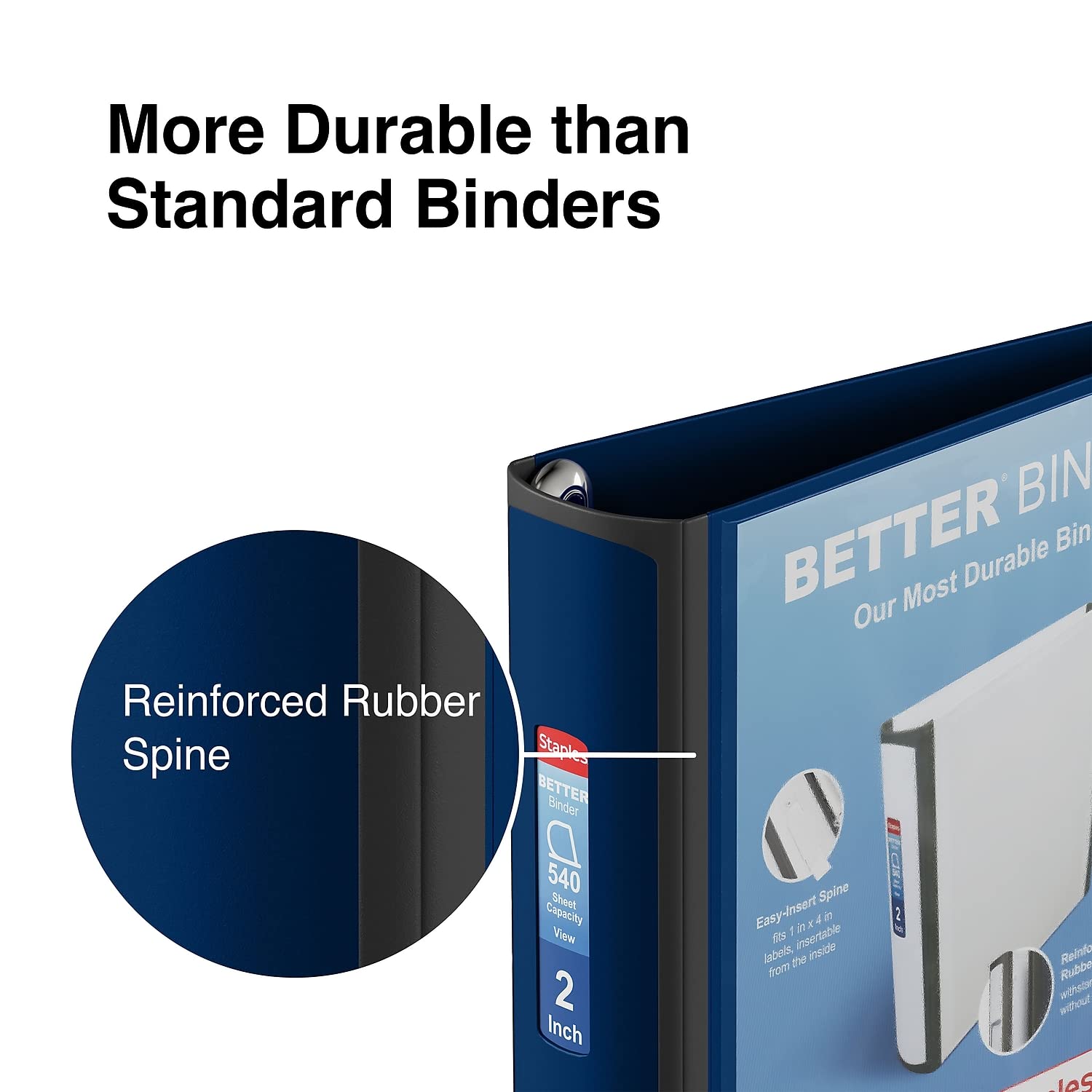 Foto 5 | Carpeta Staples Better, 2 Pulgadas, Azul - Venta Internacional.