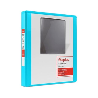 Foto 1 | Ver Binder Staples Standard 1, 3 Anillas, 220 Hojas, Color Verde Azulado - Venta Internacional.