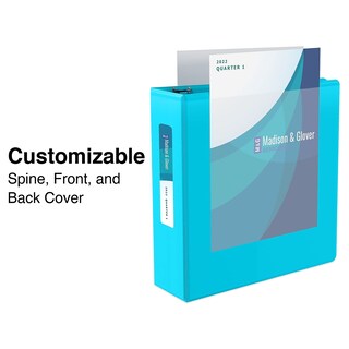 Foto 3 | Ver Binder Staples Standard 1, 3 Anillas, 220 Hojas, Color Verde Azulado - Venta Internacional.