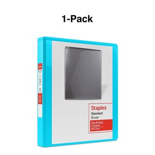 Foto 7 | Ver Binder Staples Standard 1, 3 Anillas, 220 Hojas, Color Verde Azulado - Venta Internacional.