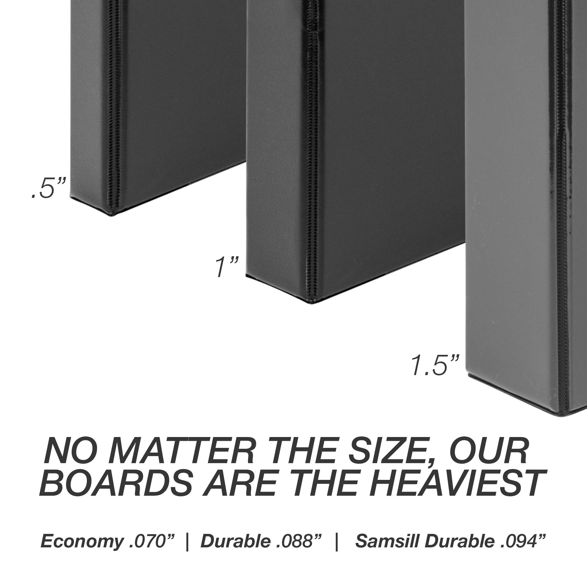 Foto 4 pulgar | Binder Samsill - Anillo Duradero En D De 1 Pulgada (4 Unidades), Color Negro - Venta Internacional.