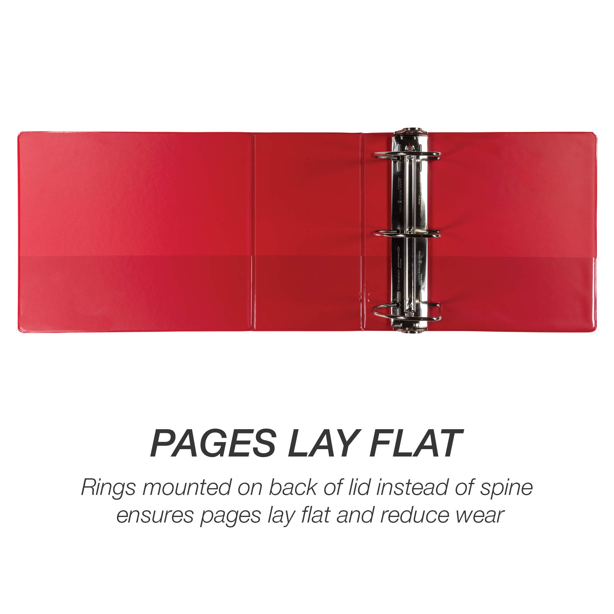 Foto 4 | Carpeta Samsill Durable De 15 Cm Con Anilla En D Con Cierre, Color Rojo, 1225 Páginas - Venta Internacional.