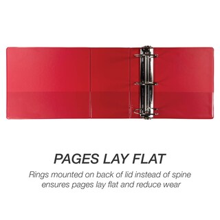 Foto 4 | Carpeta Samsill Durable De 15 Cm Con Anilla En D Con Cierre, Color Rojo, 1225 Páginas - Venta Internacional.
