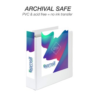 Foto 5 | Binder Samsill - Anillo Duradero En D De 3 Pulgadas (2 Unidades), Color Blanco - Venta Internacional.