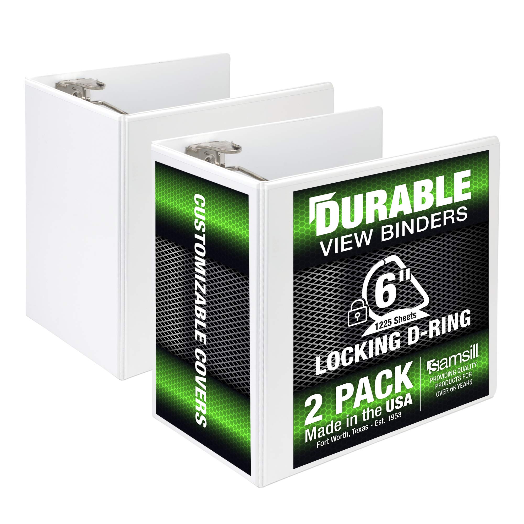 Foto 1 | Binder Samsill - Anillo Duradero (15 Cm, 3 Anillas, Cierre En D, 2 Unidades), Color Blanco - Venta Internacional.