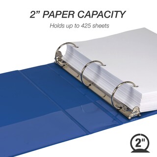 Foto 3 | Binder Samsill Economy, 2 Pulgadas, 3 Anillos, Azul, Paquete De 4 - Venta Internacional.