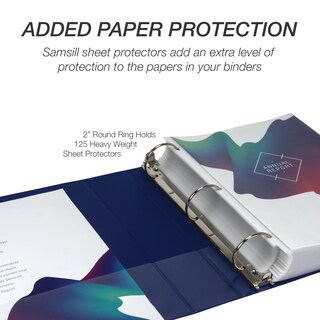 Foto 7 | Binder Samsill Economy, 2 Pulgadas, 3 Anillos, Azul, Paquete De 4 - Venta Internacional.