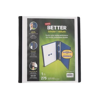 Foto 1 | Anillas En D De Binder Staples Better View, Color Blanco, 275 Hojas - Venta Internacional.