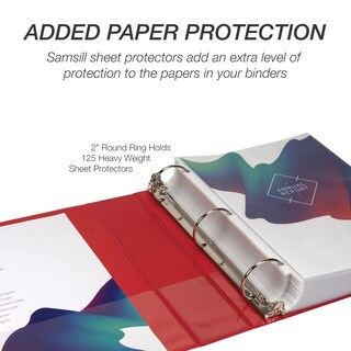 Foto 7 | Binder Samsill Economy, 2 Pulgadas, 3 Anillos, Rojo, Paquete De 4 - Venta Internacional.