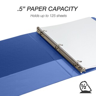Foto 3 | Binder Samsill Durable, 0.5 Pulgadas, Azul, Paquete De 4, 125 Páginas - Venta Internacional.