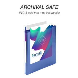 Foto 5 | Binder Samsill Durable, 0.5 Pulgadas, Azul, Paquete De 4, 125 Páginas - Venta Internacional.