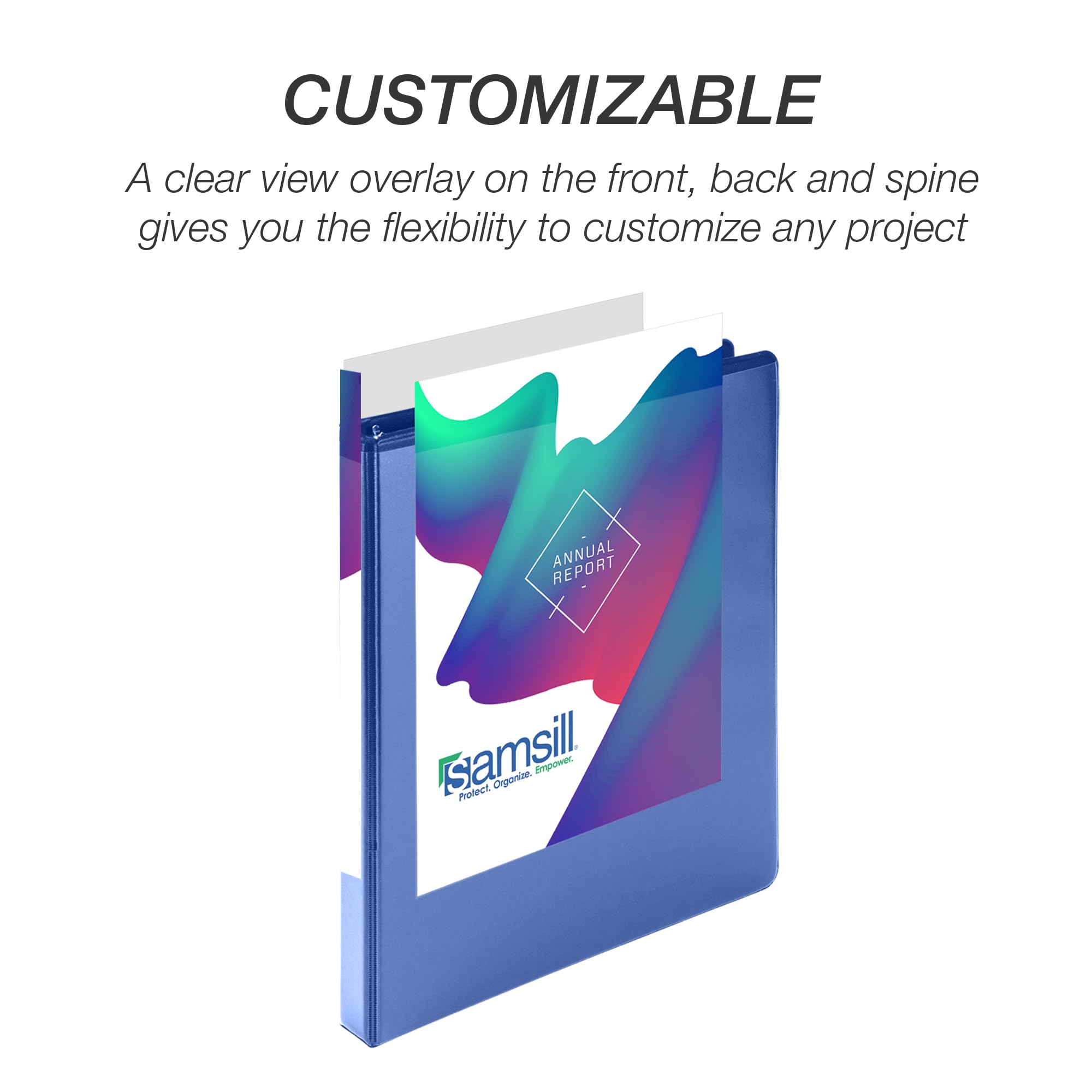 Foto 6 | Binder Samsill Durable, 0.5 Pulgadas, Azul, Paquete De 4, 125 Páginas - Venta Internacional.